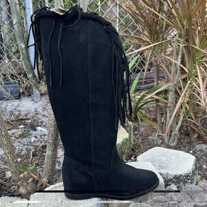 NEW Dingo Boots 7 M DI935 Hassie Black Boho Fringe